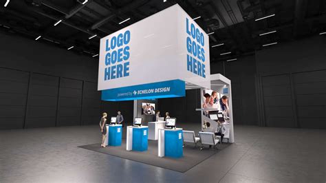 20x20 Trade Show Booth Design Echelon Design Inc