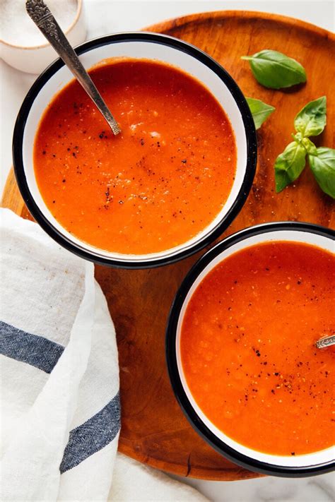 Roasted Red Pepper And Tomato Soup Recipe Cookie And Kate