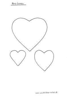 8 kleine herzen mit dünnen rand. Vorlage Herzen | Dekoration | Pinterest | Herz vorlage, Vorlagen und Basteln