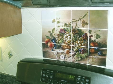 Ceramic Tile Mural Fruit Bouquet Ii By Corrado Pila Kitchen
