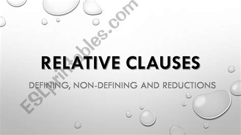 Esl English Powerpoints Relative Clauses Defining Reduction Non Hot Sex Picture