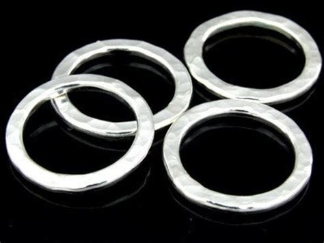 Ka 023 Thai Karen Hill Tribe Handmade Silver White 2 Hammered Etsy