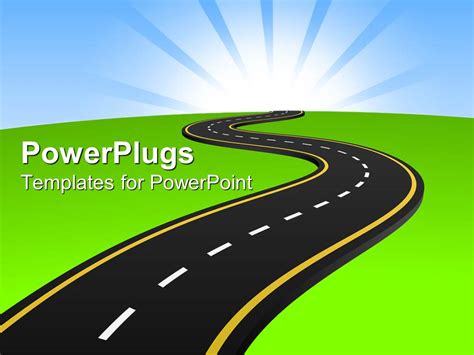 Powerpoint Template Road Free Template Ppt Gratis