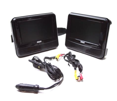 Rca 7 Dual Screens Mobile Dvd System Drc69705 W Power Supplies Ebay