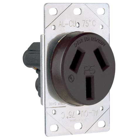 Legrand Pass And Seymour 50 Amp 125250 Volt Nema 10 50r Flush Mount