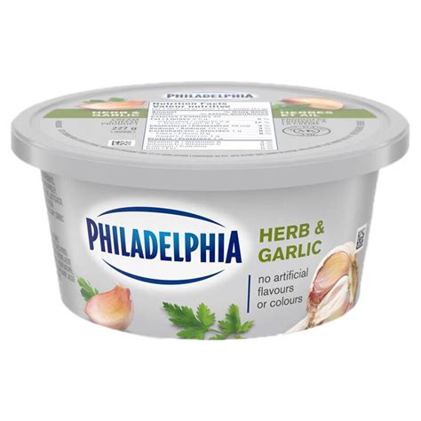 Philadelphia Herbandgarlic Cream Cheese پنیر خامه ای و سیر فیلادلفیا A13536