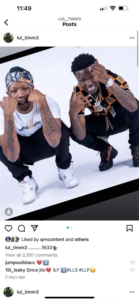 NBA Youngboy showing support he follows Tim and liked lul Tim’s post