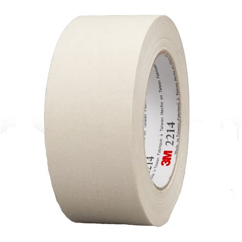 3m Paper Masking Tape 2214 Tan 48 Mm X 55 M 54 Mil 24 Per Case