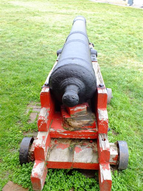 Cannon along side of the Arsenal at Fort Mifflin in Philadelphia 