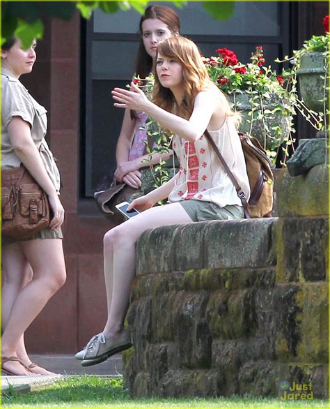 Emma Stone Looks Like She S About To Flip For Untitled Woody Allen Film Photo Photo