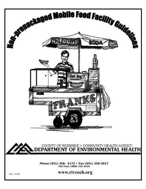 Mobile Food Facility Guidelines Riverside County Department Of
