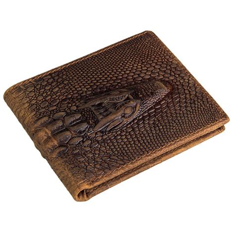 Fashion Crocodile Wallet Leather Purse Top Quality Mens