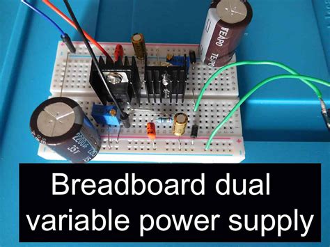 Breadboard Dual Variable Power Supply Hobby Electronic Soldering And