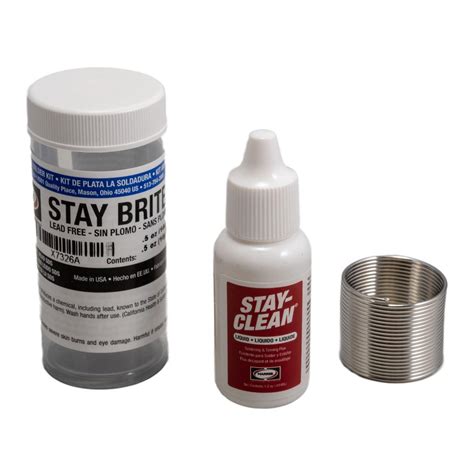 Staybrite Soft Solder Kit Flux And Silver Bearing Solder