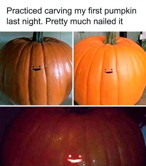 1010 Effort Hehehe Rwholesomememes Pumpkin Carving Art Know