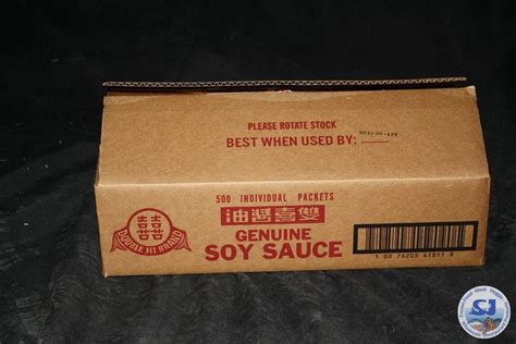 Genuine Soy Sauce·double Hi··500pc·雙喜醬油包 Sj Distributors Inc