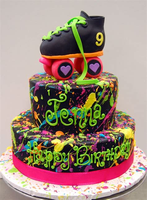 Roller Skate Birthday Cake We Like Totally Love This Rad 80s Throw Back