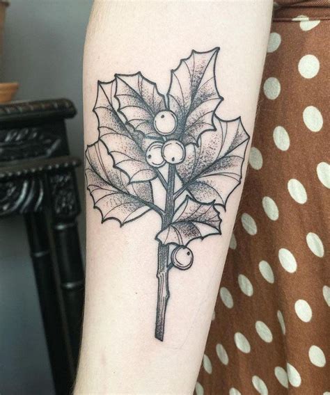 30 Pretty Holly Tattoos You Will Love Tattoo You Flower Tattoo Holly