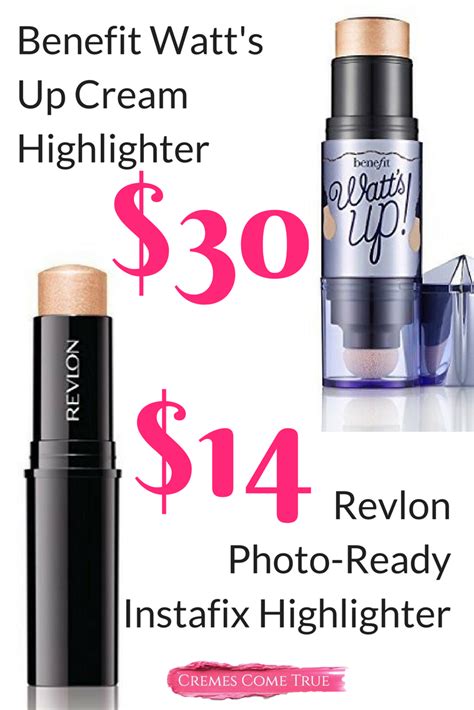 Highlighting and strobing is replacing contouring as the makeup trend to try. Drugstore Dupe For Watt's Up from Benefit | Revlon ...