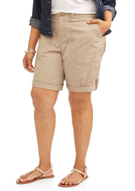 Terra And Sky Womens Plus Cargo Shorts