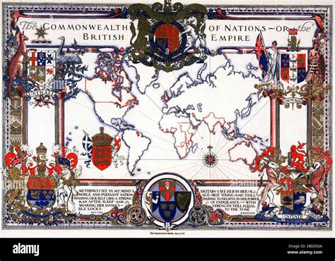 Map Of British Empire Banque D Image Et Photos Page Alamy