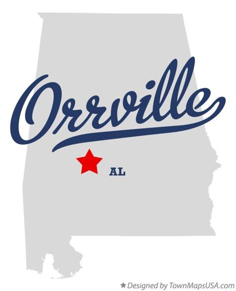 Map Of Orrville Al Alabama