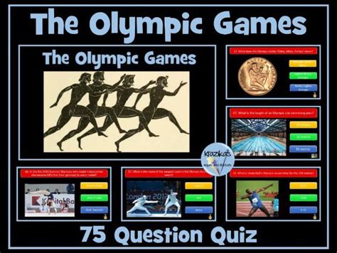 Olympic Games Quiz Teaching Resources