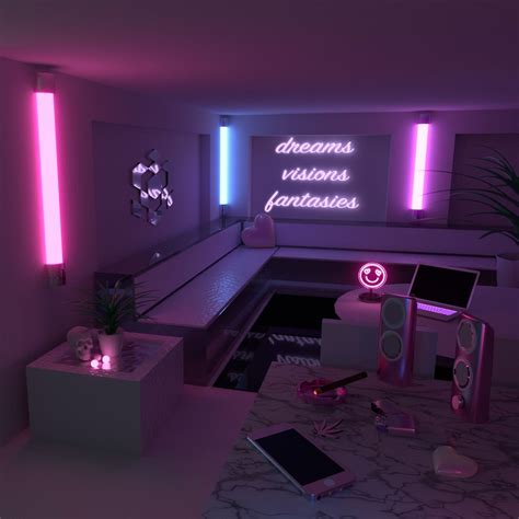 20 Room With Neon Lights