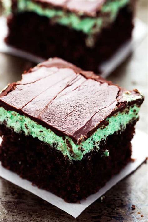 This cake, 'born' out of a pregnancy craving, worked out amazingly! Mint Chocolate Chip Cake | The Recipe Critic