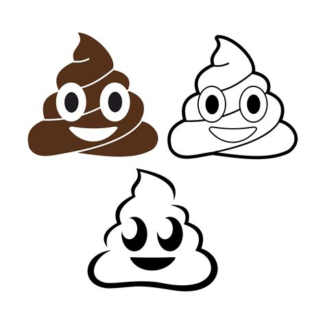 Poop Emoji Design Svg Dxf Eps Png Cdr Ai Pdf Vectordesign