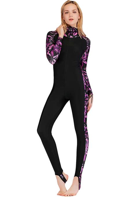 Buy Full Body Swim Dive Skin Suit Hooded Lycra One Piece Rash Guard For Women Online At