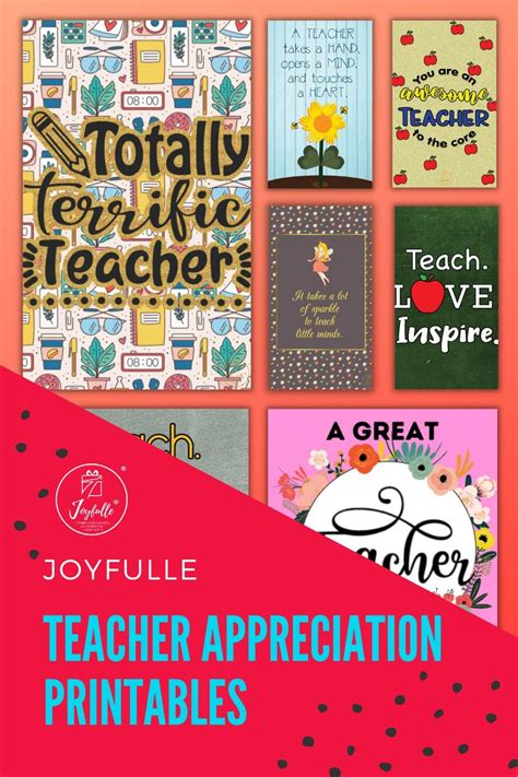 These Free Teacher Appreciation Thank You Printables Are Perfect For A