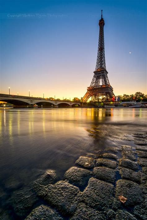 Wallpaper Eiffel Tower Sunrise Beautiful Place