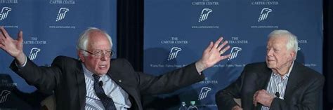 Bonding Over Values President Carter Admits He Voted For Sanders
