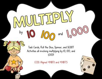 If you have 100 percent of 10 and you are seeking an outthere response here it is. Multiply by 10, 100, and 1000 Activity Pack by Elementary ...