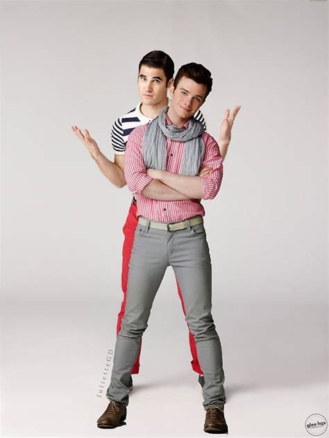 Chris Colfer Glee Puck Darren Criss Glee Blaine And Kurt Ian And Mickey Glee Club Klaine