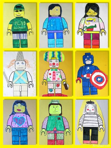 Lego Art Sub Plans Art Lesson Plans Elementary Art Projects School Art Projects School Ideas