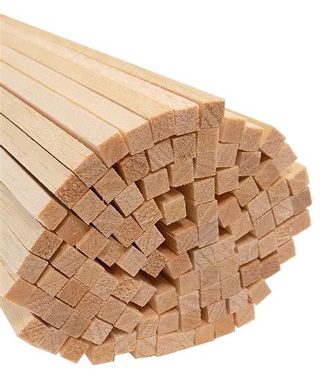 Balsa Wood Strips 14 X 14 X 24 100pkg