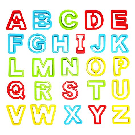 Buy Rimobul Alphabet Dough Cutter Kit With 26 Capital Lettersclay