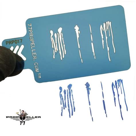 Propeller 77 Prp017 Mini Airbrush Template Airbrush Stencils For