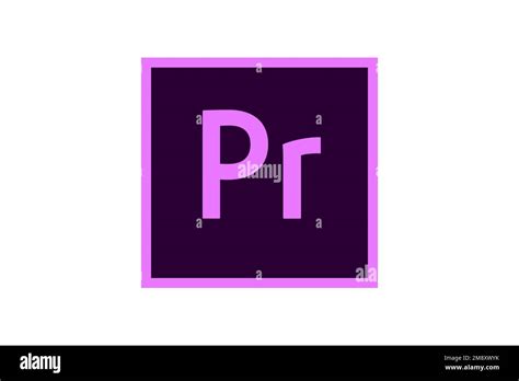 Adobe Premiere Pro Logo White Background Stock Photo Alamy