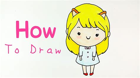 How To Draw A Chibi Girl Cute Chibi Girl Drawing Tutorial Youtube