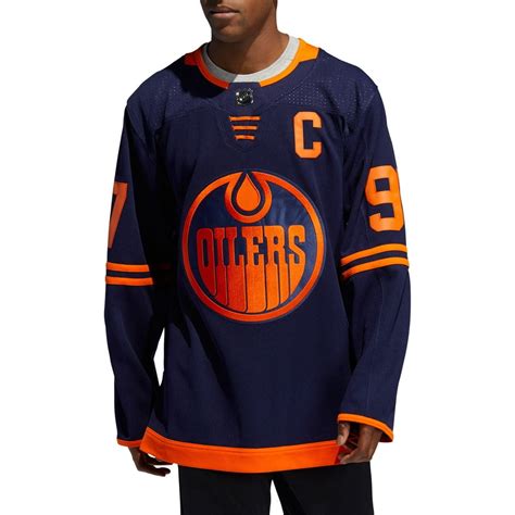 Adidas Mens Edmonton Oilers Connor Mcdavid 97 Authentic Pro Alternate