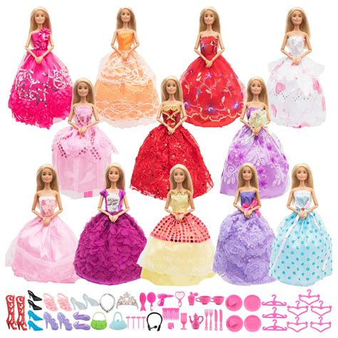 Sotogo 62 Pieces Doll Clothes And Accessories For 115 Inch Girl Doll Include 12 Sets Fashion