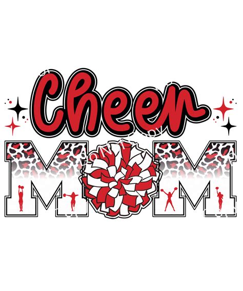 Colorsplash Ultra Cheer Mom Red And White Cf