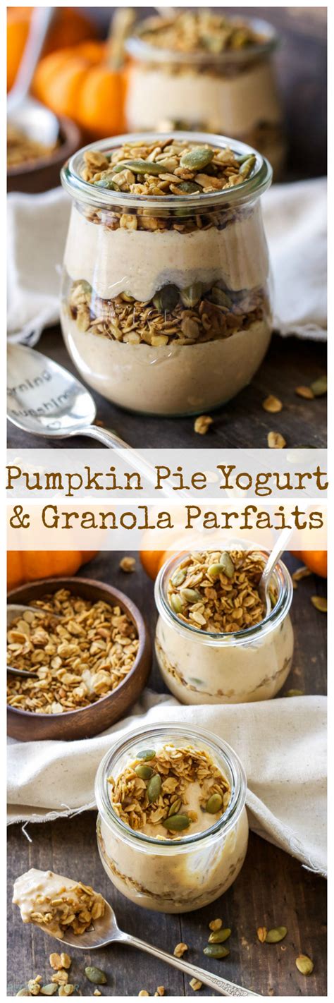 Pumpkin Pie Yogurt And Granola Parfaits Recipe Runner
