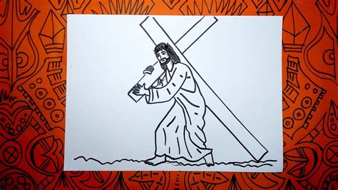 Aprende A Dibujar A Jesus Con La Cruz En El Viacrucis Youtube