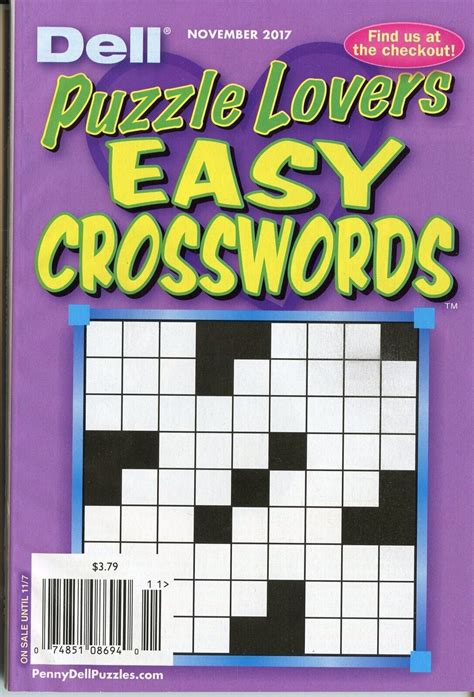 Dell Puzzle Lovers Easy Crosswords Free Crossword Puzzles Printable