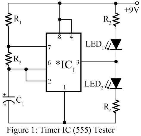 555 Timer Ic Tester Best Engineering Projects