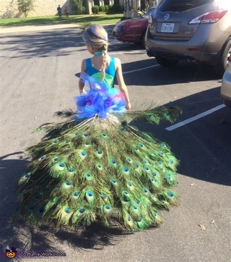 Creative Homemade Peacock Costume For A Girl